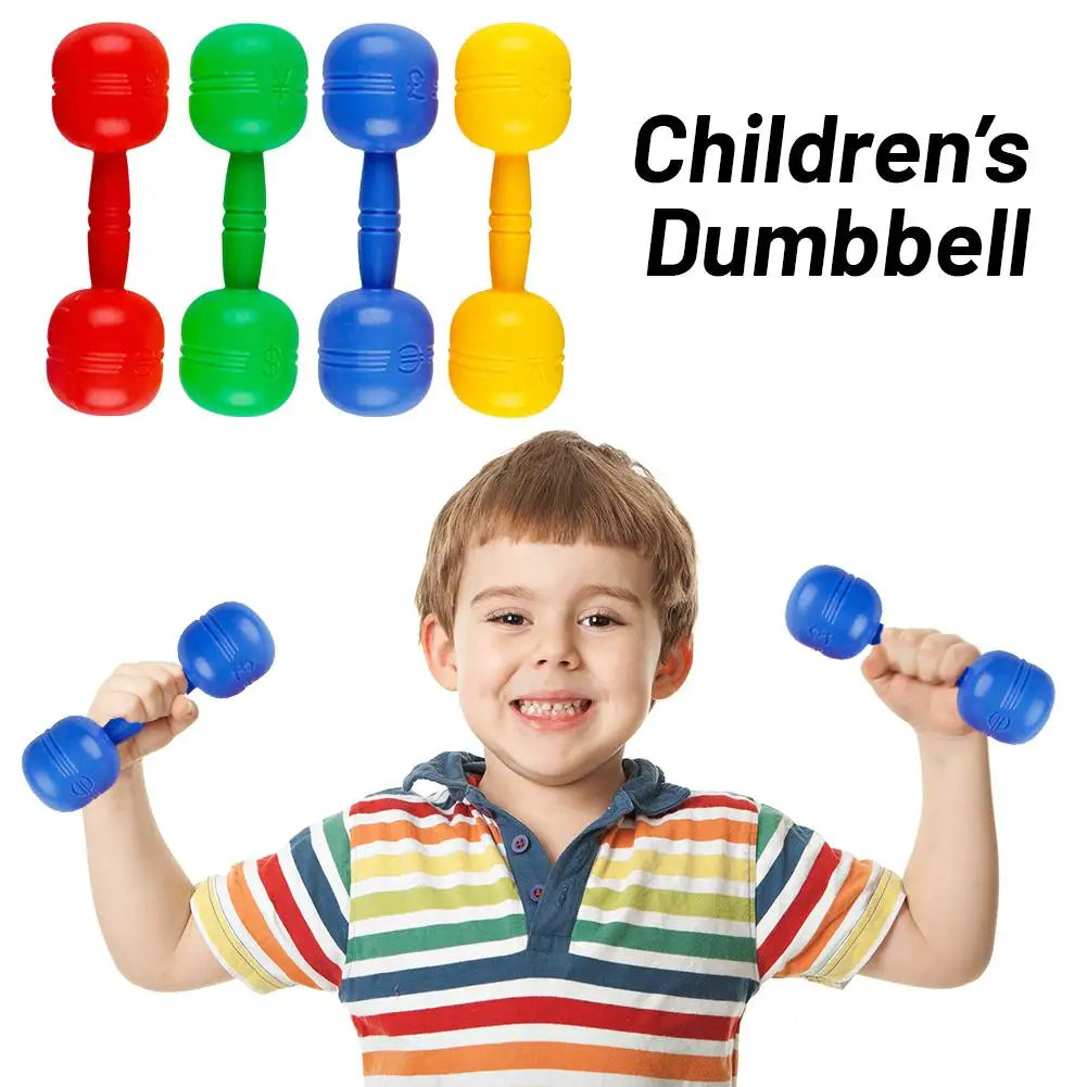 Plastic Dumbbells Children'S Sports Fitness Dumbbells Children Dumbbells Toys Fitness Barbell Toddler Equipment Fitness D8B7