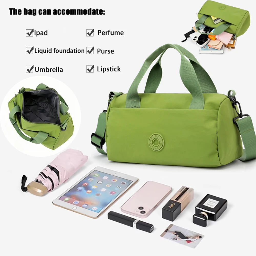 Fitness bag, simple and versatile handbag, lightweight storage bag, large capacity shoulder bag, multifunctional travel bag.zwq