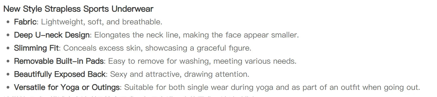 Fitness Bra Workout Tops Gym Fitness Sports Bras Sexy Athletic Sport Bra Women Backless Gym Yoga Crop Top